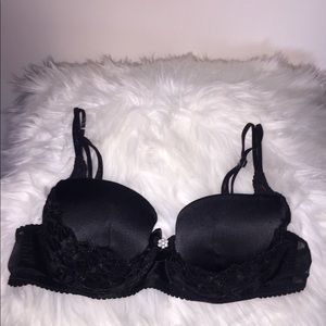 Black lace push up